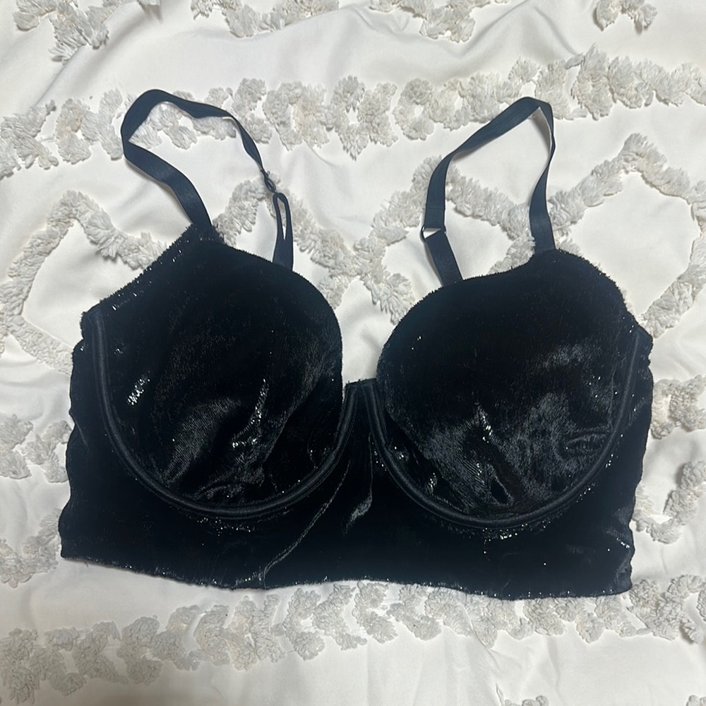 Victoria's Secret Black velvet Bra